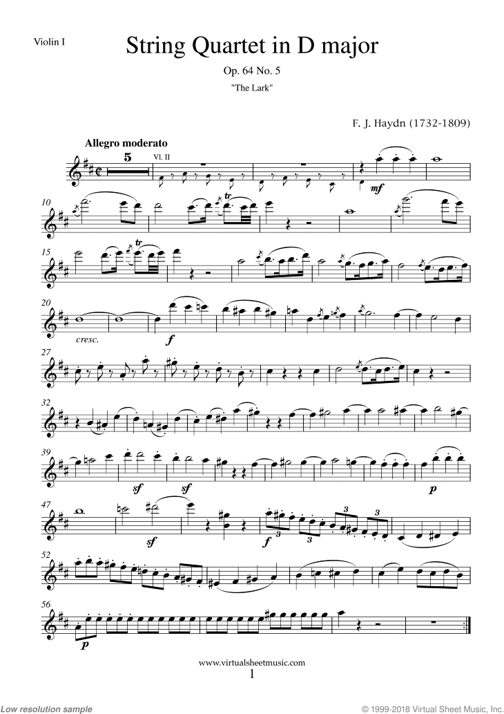String Quartet in D major