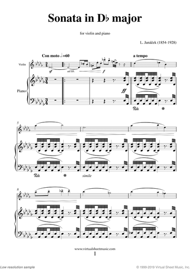 Sonata in D flat major