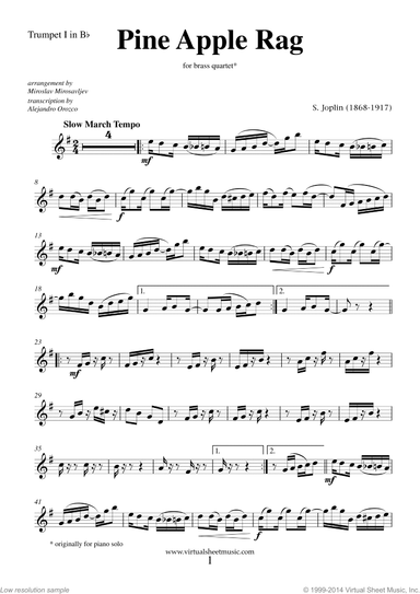 Pine Apple Rag (parts)