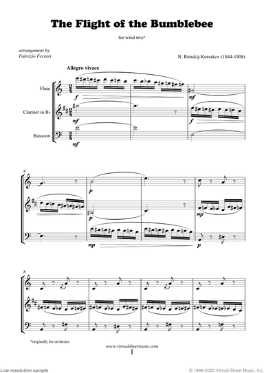 The Flight of the Bumblebee (f.score)