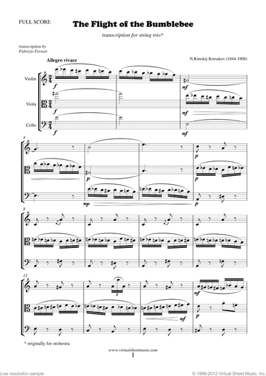 The Flight of the Bumblebee (f.score)