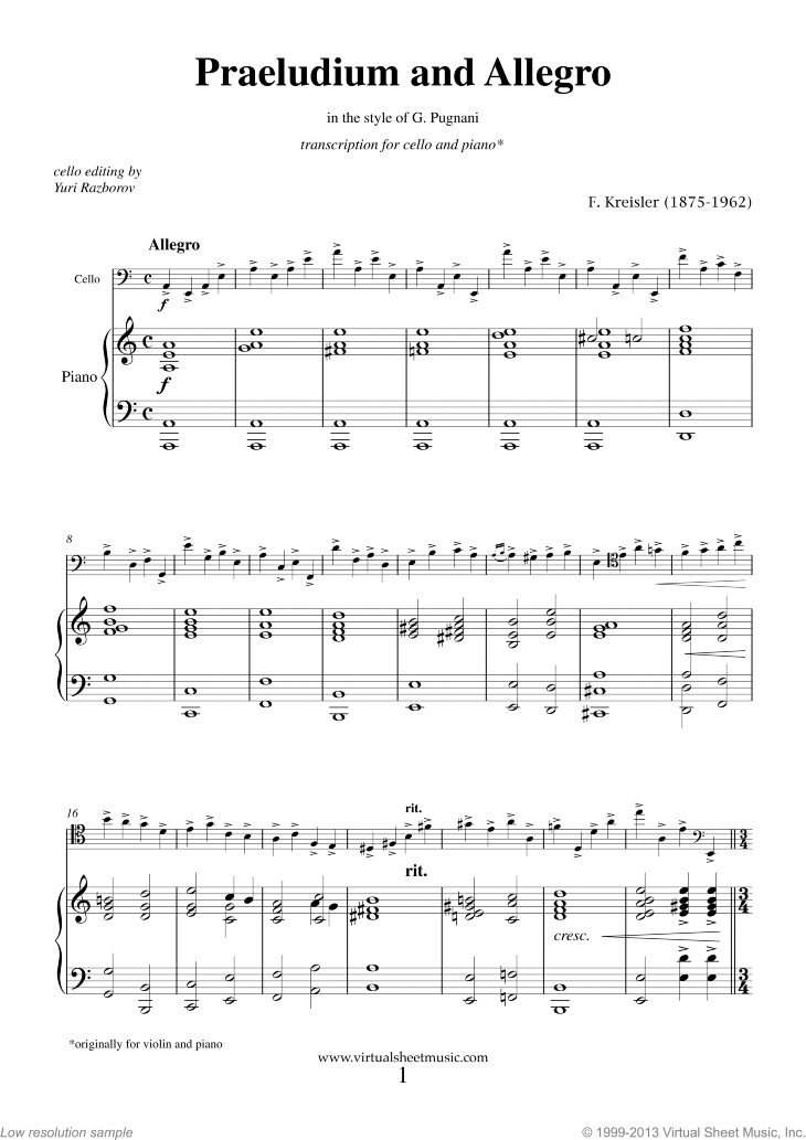 Praeludium and Allegro
