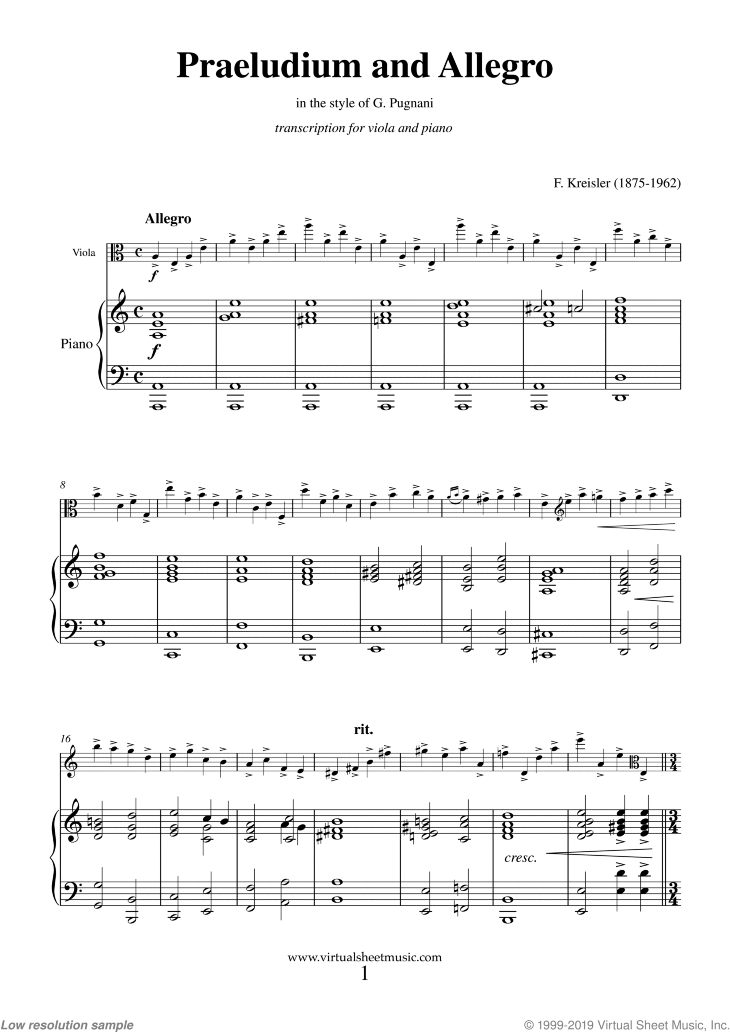 Praeludium and Allegro