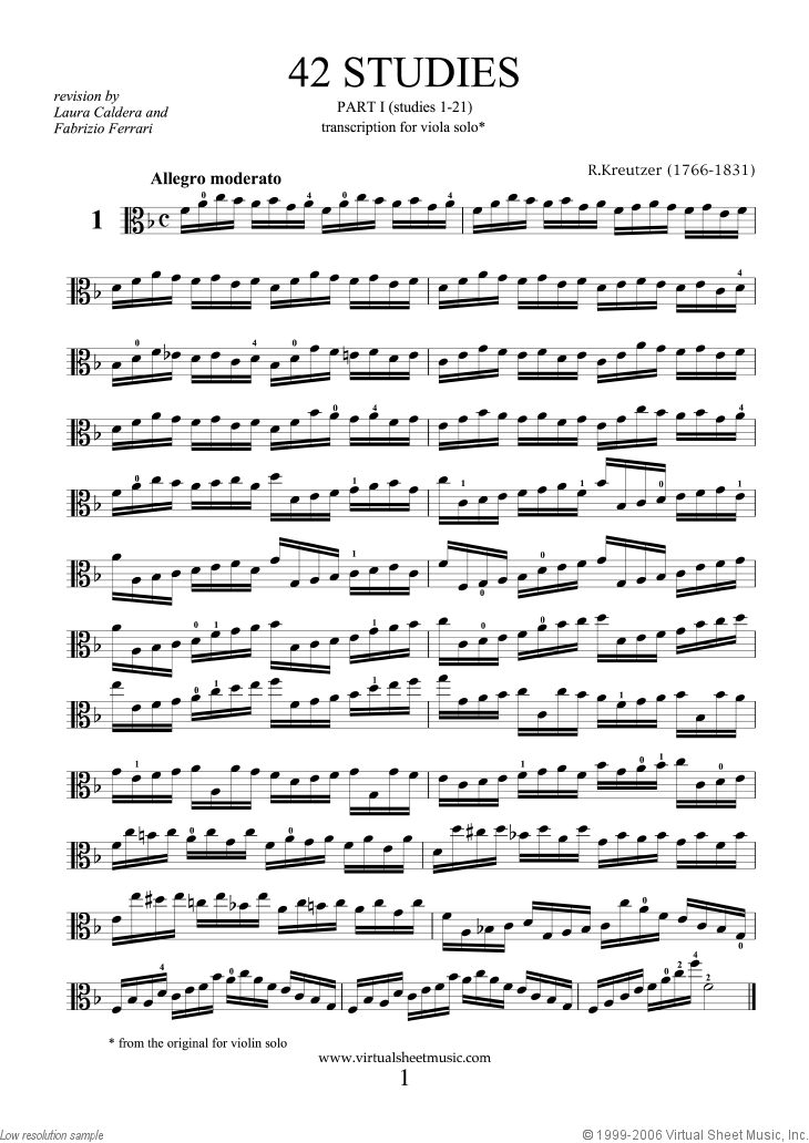 Studies (1-21) - part I