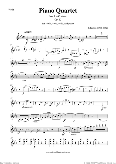 Piano Quartet Op.32 No.1 (parts)