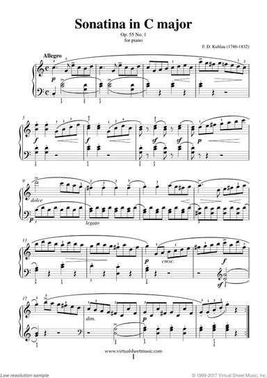 Sonatina in C major Op.55 No.1