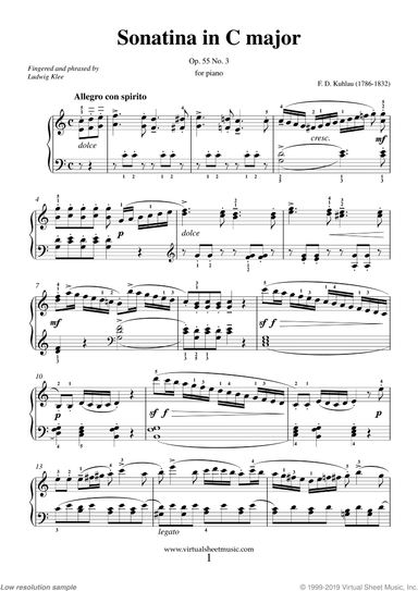 Sonatina in C major Op.55 No.3