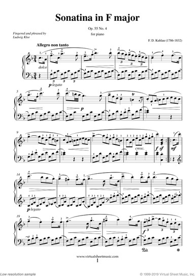 Sonatina in F major Op.55 No.4