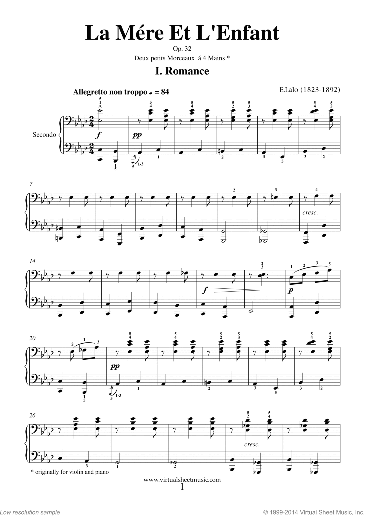 La Mere et l' Enfant Op.32