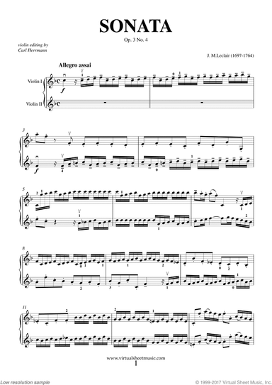 Sonata Op.3 No.4 (duo)