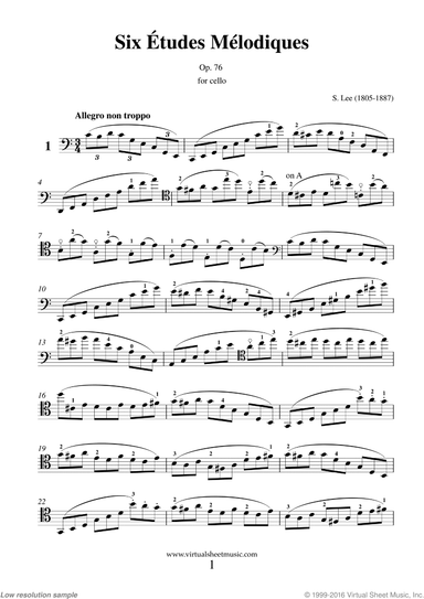 Six Etudes Melodiques Op. 76