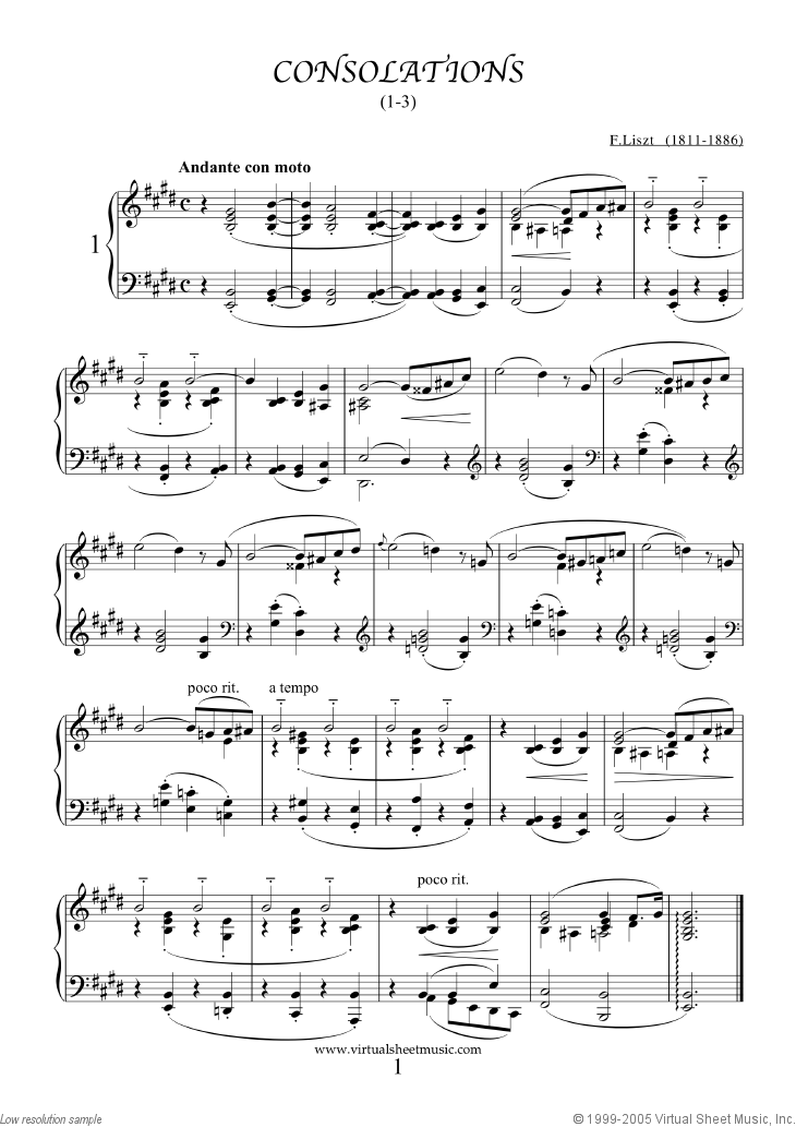 Consolations (1-3)