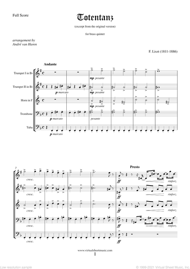 Totentanz (f.score)