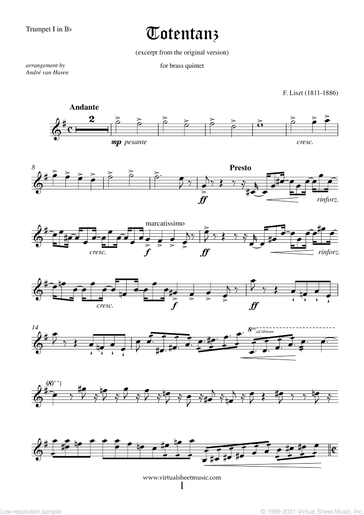 Totentanz (parts)