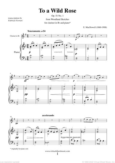 To a Wild Rose Op.51 No.1