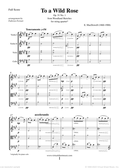 To a Wild Rose Op.51 No.1