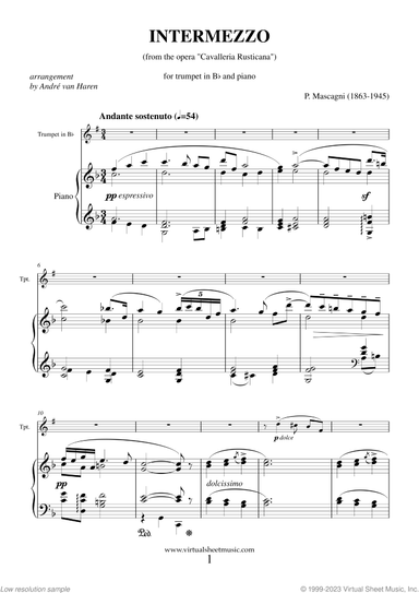 Intermezzo Sinfonico from Cavalleria Rusticana