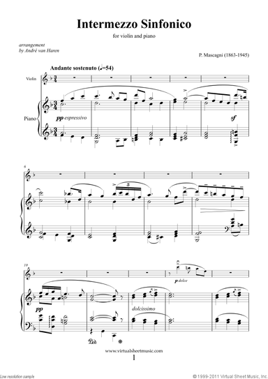 Intermezzo Sinfonico from Cavalleria Rusticana