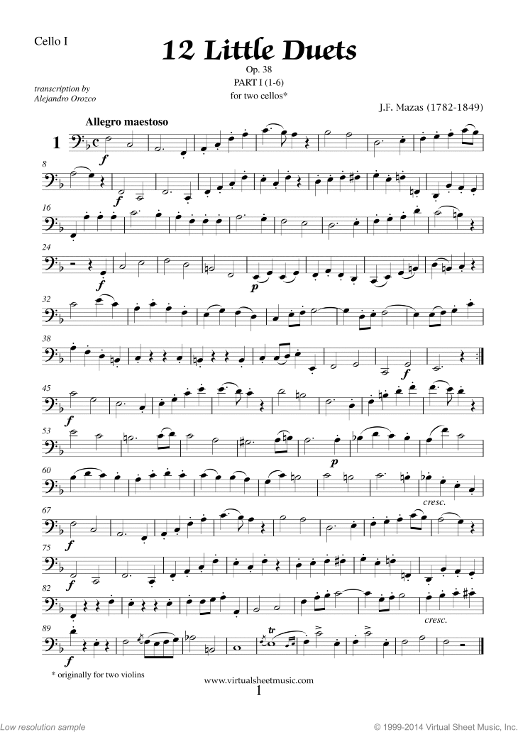 Little Duets Op.38, 12 - part I