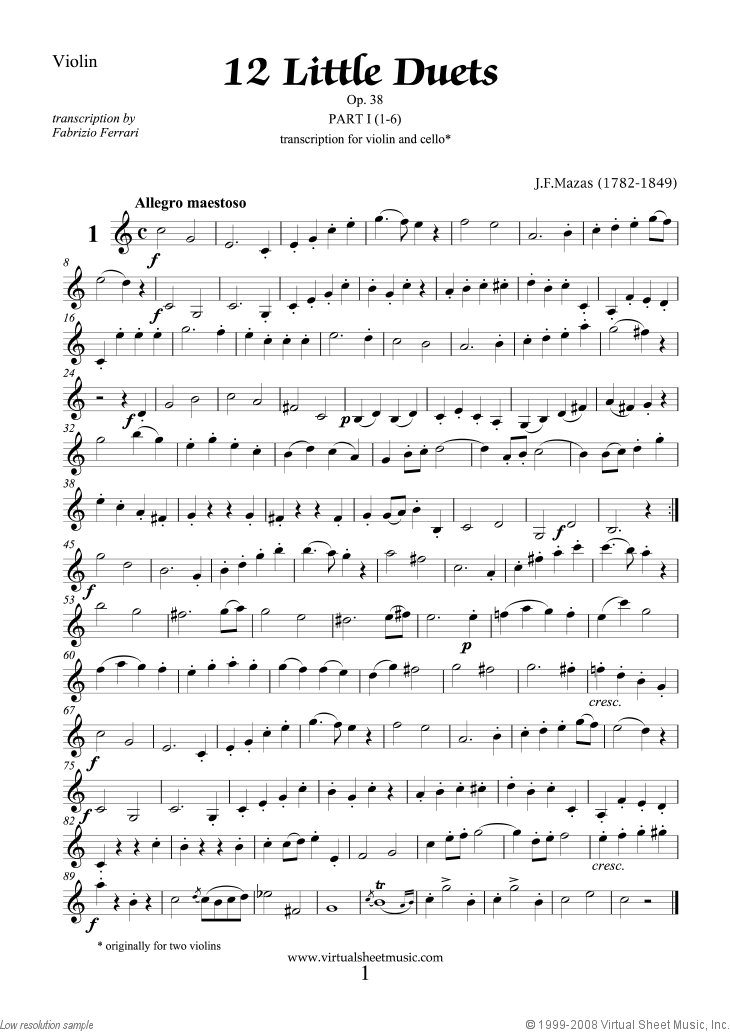 Little Duets Op.38, 12 - part I