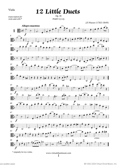 Little Duets Op.38, 12 - part I