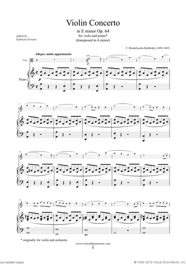Concerto in E minor Op.64