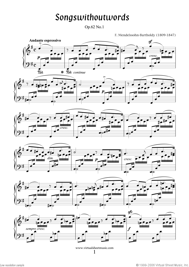 Songs Without Words - collection 3