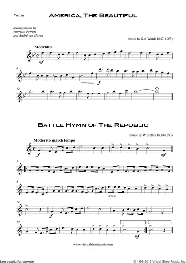Patriotic Collection, USA Tunes and Songs (parts)