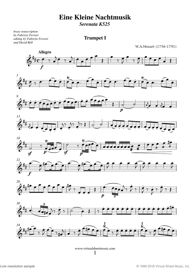 Eine Kleine Nachtmusik (parts) (NEW EDITION)