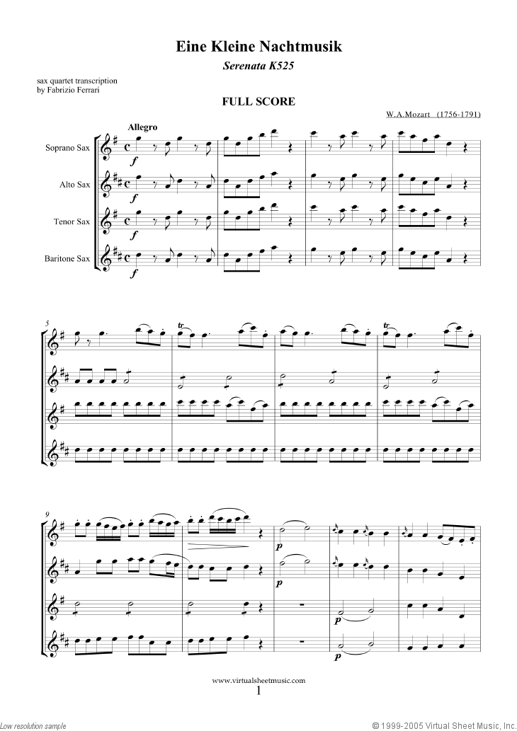 Eine Kleine Nachtmusik (COMPLETE)