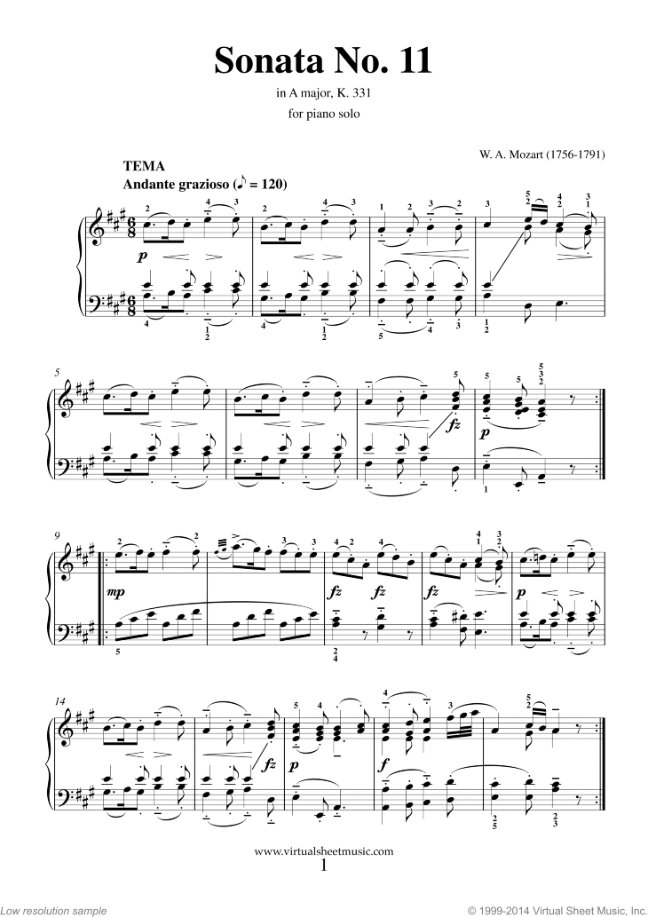 Sonata &quot;Alla Turca&quot; - Turkish March