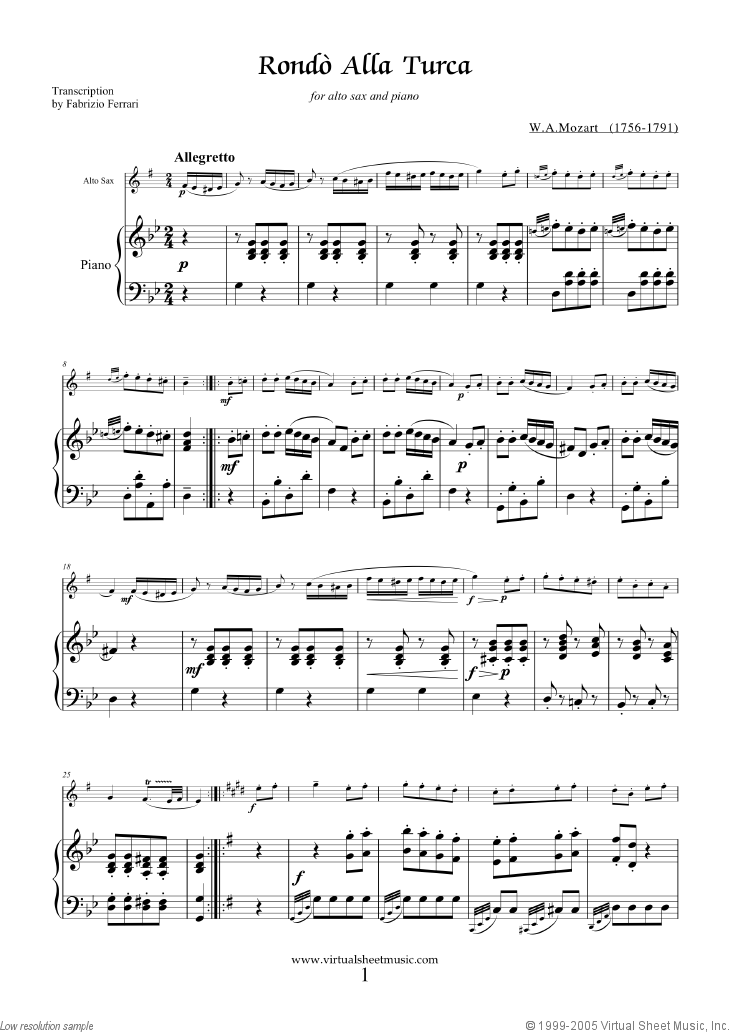 Rondo &quot;Alla Turca&quot; - Turkish March