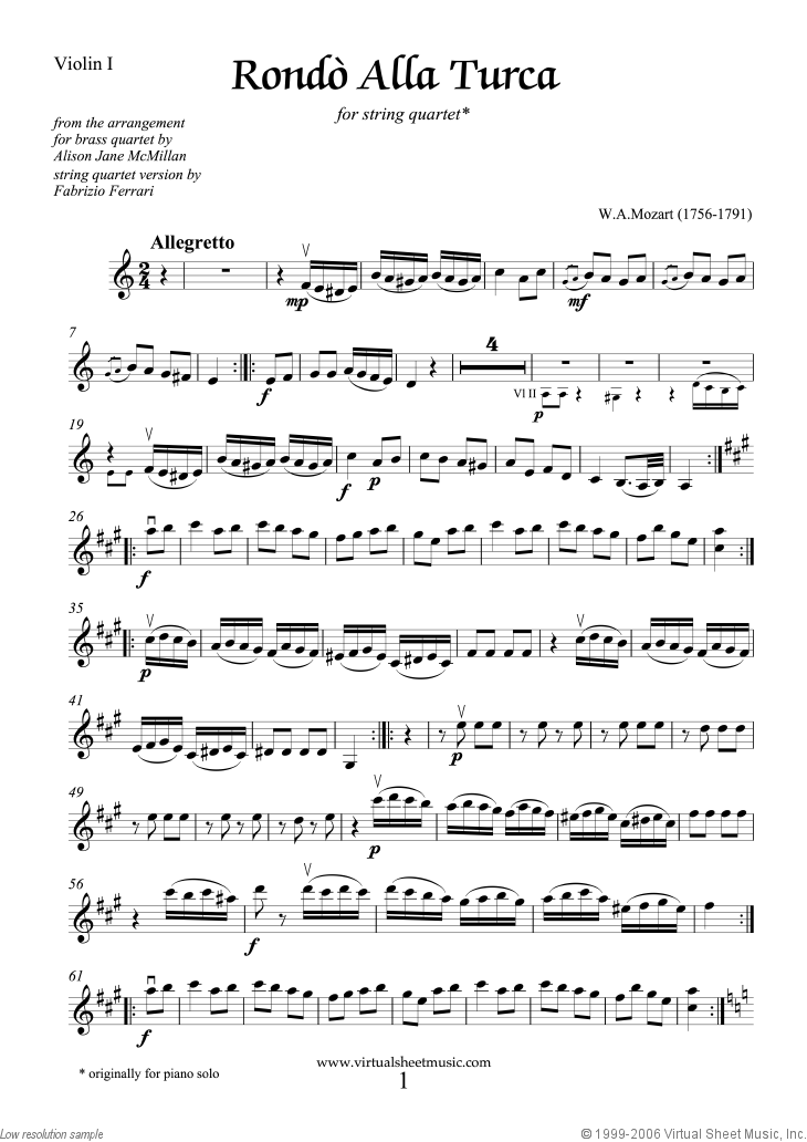 Rondo &quot;Alla Turca&quot; - Turkish March