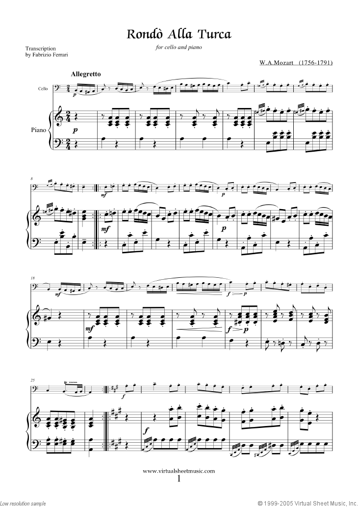 Rondo &quot;Alla Turca&quot; - Turkish March