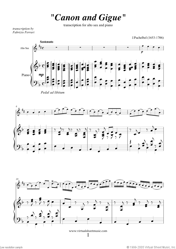 Canon in D and Gigue