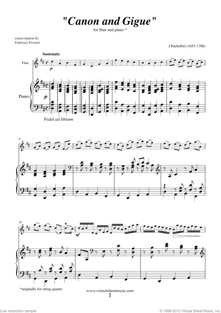 Canon in D and Gigue