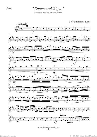 Canon in D and Gigue (parts)