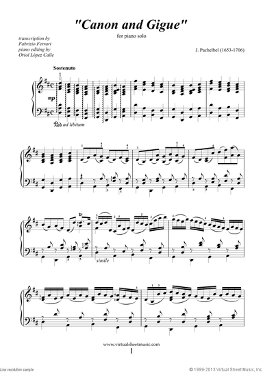 Canon in D and Gigue (advanced version) - NEW EDITION