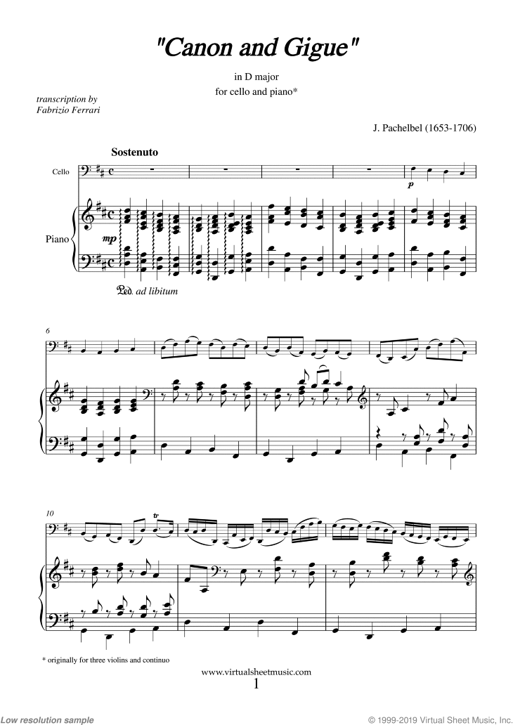 Canon in D and Gigue (NEW EDITION)