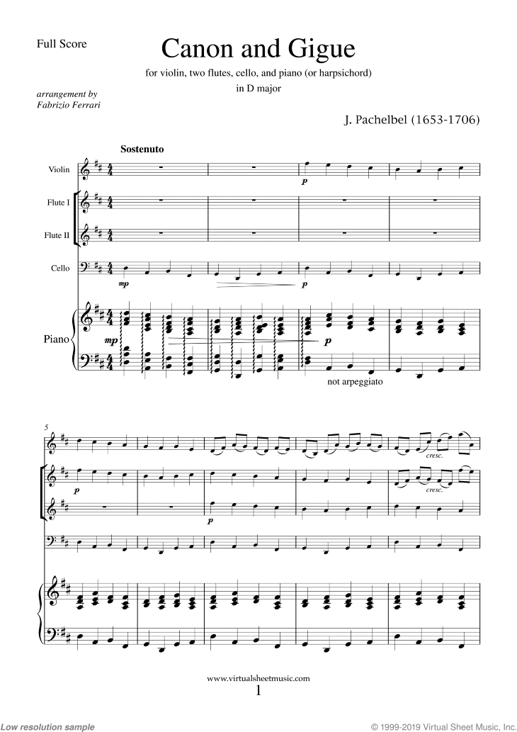 Canon in D and Gigue (NEW EDITION)