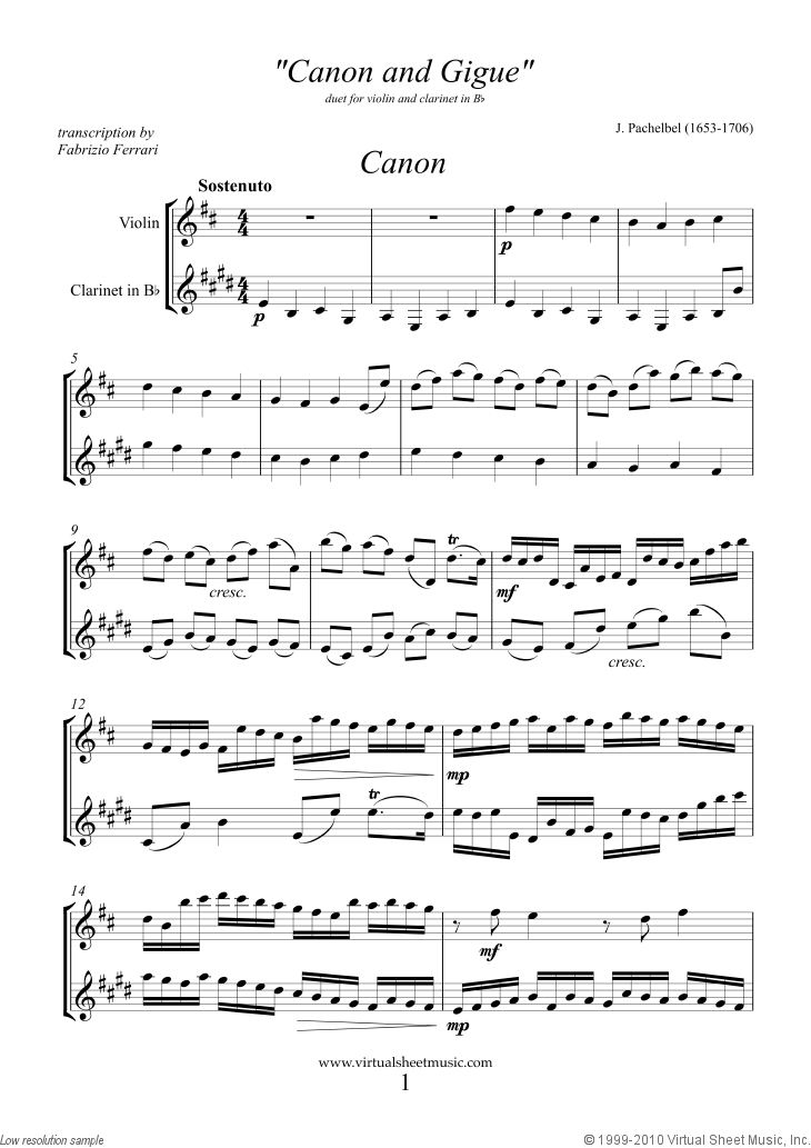 Canon in D and Gigue