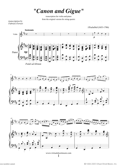 Canon in D and Gigue