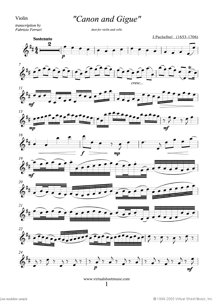 Canon in D and Gigue