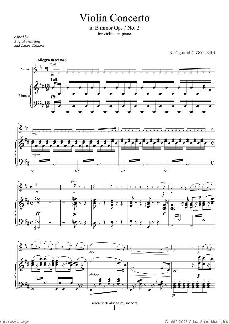 Concerto op.7 no.2 &#34;La Campanella&#34;