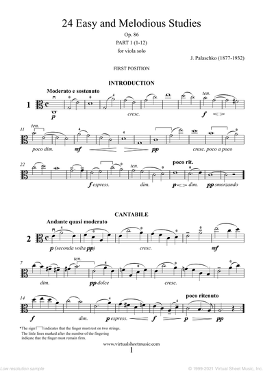 Easy and Melodious Studies, 24 (1-12) - part I