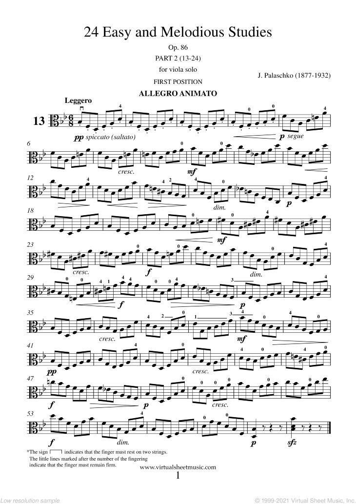 Easy and Melodious Studies, 24 (13-24) - part II