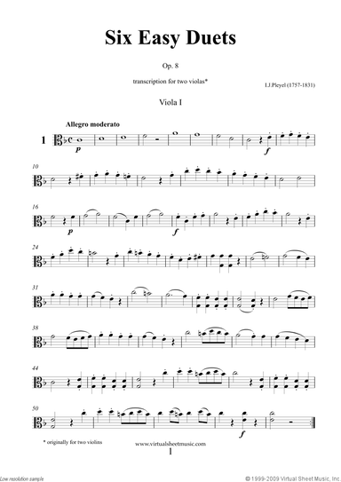 Six Easy Duets Op.8