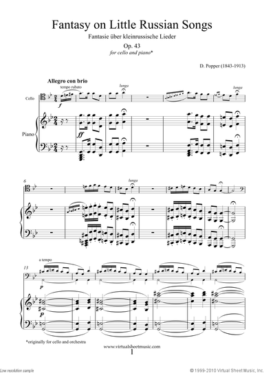 Fantasy on Little Russian Songs Op.43