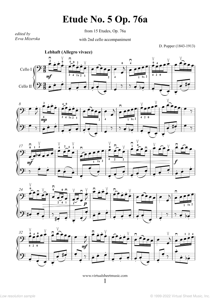 Etude No. 5 Op. 76a (NEW EDITION)