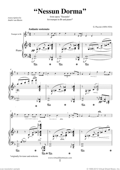 Nessun Dorma, from the opera Turandot